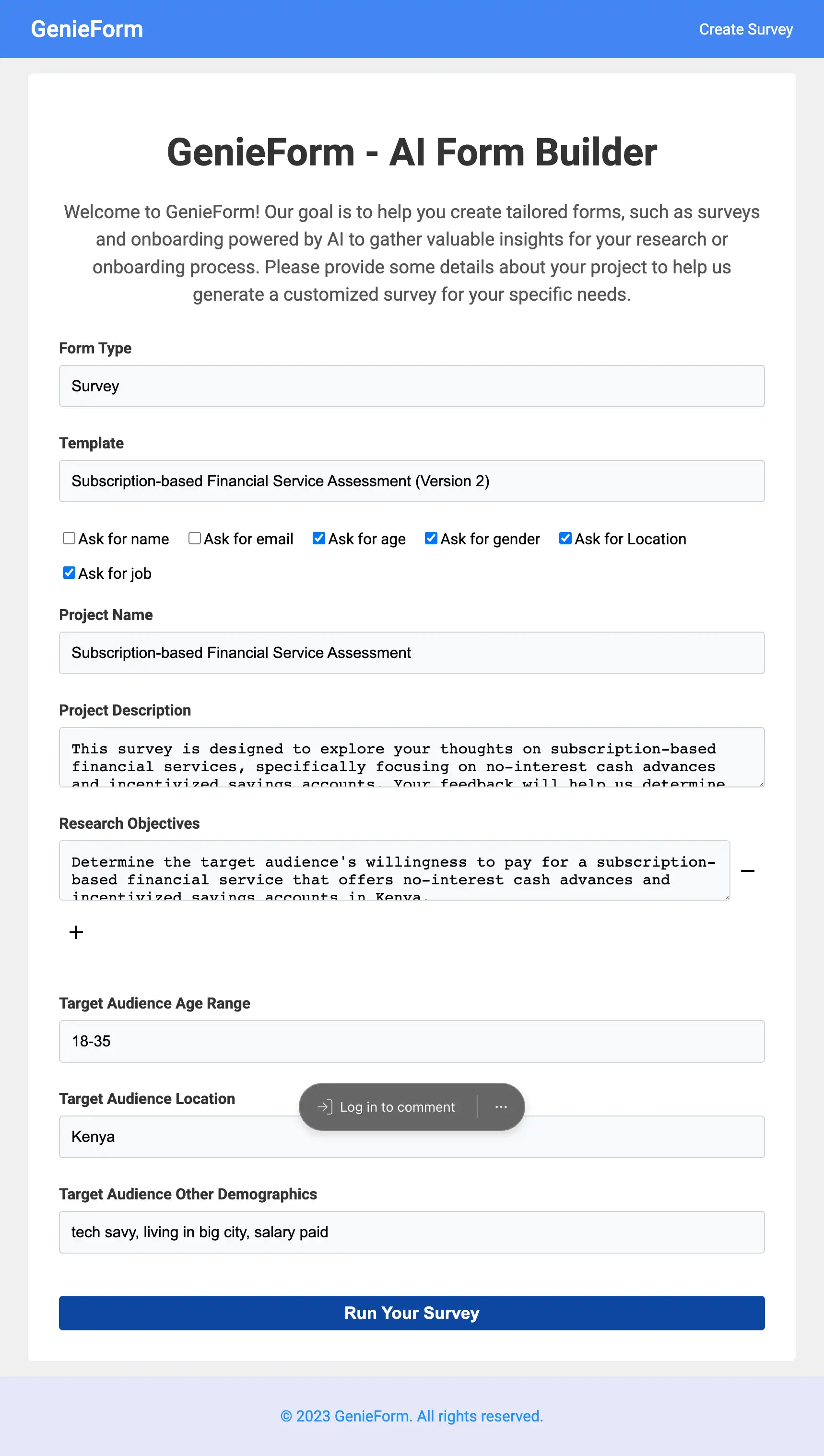 AI SurveyBuilder